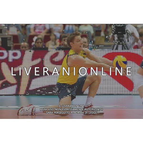 10.07.2011 - Gdansk , ERGO Arena , Siatkowka mezczyzn (Volleyball men\'s) , Finaly Ligi Swiatowej 2011 , FIVB World League Final 2011 , Final Brazylia (zolte) - Rosja (czerwone) N/Z Murilo Fot. Mariusz Palczynski / Edytor.net / Newspix.pl --- Newspix.pl *** Local Caption *** www.newspix.pl mail us: info@newspix.pl call us: 0048 022 23 22 222 --- Polish Picture Agency by Ringier Axel Springer Poland