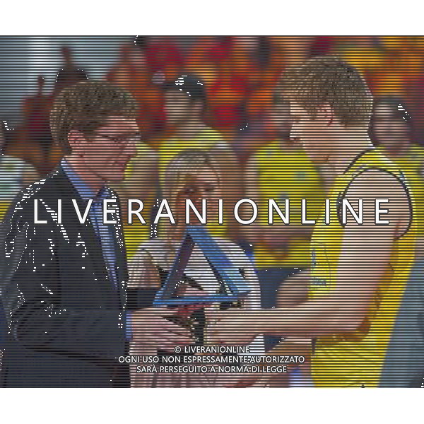 10.07.2011 - Gdansk , ERGO Arena , Siatkowka mezczyzn (Volleyball men\'s) , Finaly Ligi Swiatowej 2011 , FIVB World League Final 2011 , Dekoracja N/Z Murilo Fot. Mariusz Palczynski / Edytor.net /NEWSPIX.PL --- Newspix.pl *** Local Caption *** www.newspix.pl mail us: info@newspix.pl call us: 0048 022 23 22 222 --- Polish Picture Agency by Ringier Axel Springer Poland