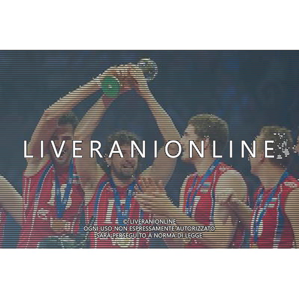 10.07.2011 - Gdansk , ERGO Arena , Siatkowka mezczyzn (Volleyball men\'s) , Finaly Ligi Swiatowej 2011 , FIVB World League Final 2011 , Dekoracja N/Z Alexander Volkov , Alexander Butko , Maxim Mikhaylov , Alexey Spiridonov Fot. Mariusz Palczynski / Edytor.net /NEWSPIX.PL --- Newspix.pl *** Local Caption *** www.newspix.pl mail us: info@newspix.pl call us: 0048 022 23 22 222 --- Polish Picture Agency by Ringier Axel Springer Poland