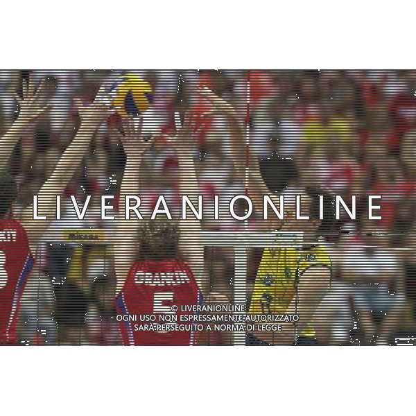 09.07.2011 GDANSK , ERGO ARENA , SIATKOWAK , 06-10.07.2011 LIGA SWIATOWA 2011 , FAZA FINALOWA , MECZ FINALOWY, MECZ BRAZYLIA - ROSJA , VOLLEYBALL , FIVB MEN\'S VOLLEUBALL WORLD LEAGUE 2011, FINAL ROUND , THE FINAL MATCH , GOLD MEDAL GAME , GAME BETWEEN BRAZIL - RUSSIA N/Z: (P) MURILO ENDERS () FOTO JAKUB PIASECKI / CYFRASPORT / NEWSPIX.PL --- Newspix.pl *** Local Caption *** www.newspix.pl mail us: info@newspix.pl call us: 0048 022 23 22 222 --- Polish Picture Agency by Ringier Axel Springer Poland