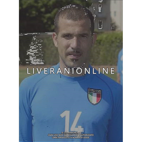 Nazionale italiana calcio 2002 Testine giocatori nella foto di biagio fotoservizio aldo liverani