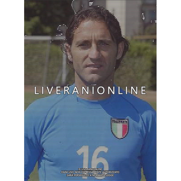 Nazionale italiana calcio 2002 Testine giocatori nella foto di livio fotoservizio aldo liverani