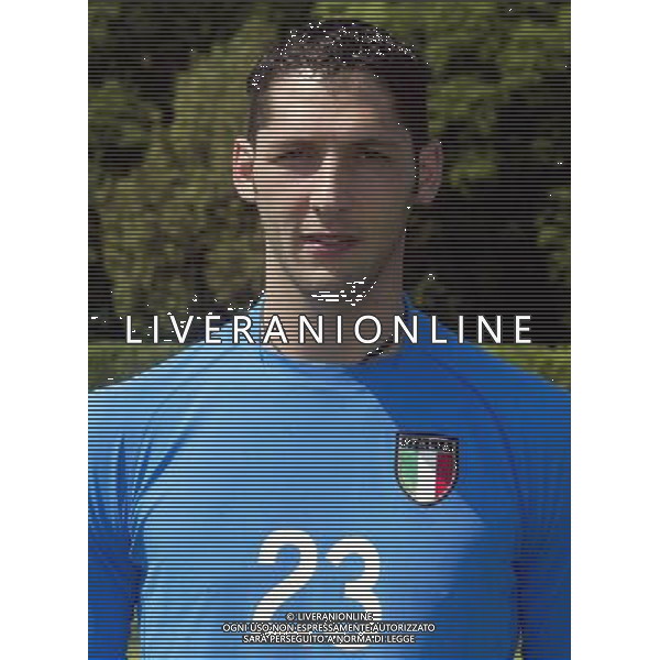 Nazionale italiana calcio 2002 Testine giocatori nella foto materazzi fotoservizio aldo liverani