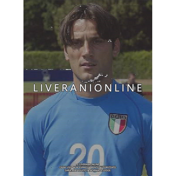 Nazionale italiana calcio 2002 Testine giocatori nella foto montella fotoservizio aldo liverani