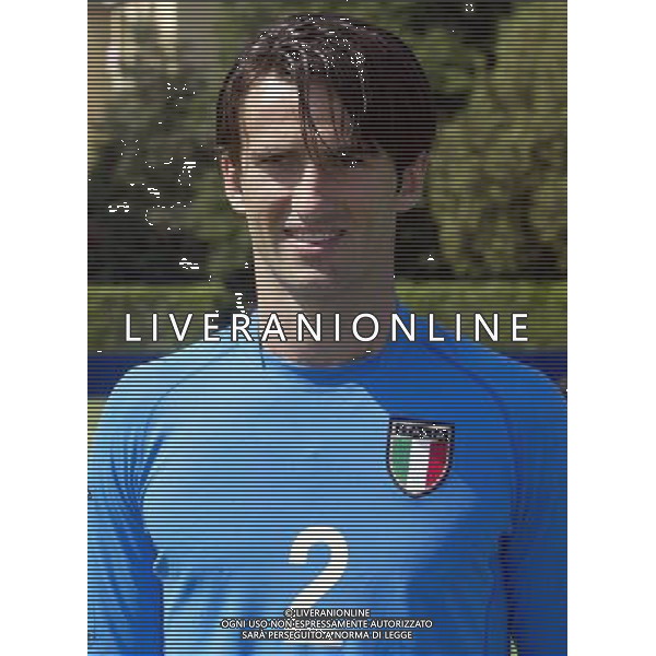 Nazionale italiana calcio 2002 Testine giocatori nella foto panucci fotoservizio aldo liverani