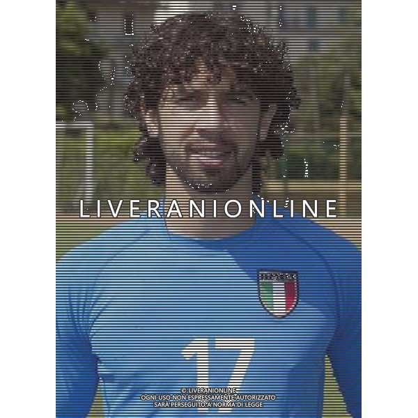 Nazionale italiana calcio 2002 Testine giocatori nella foto tommasi fotoservizio aldo liverani