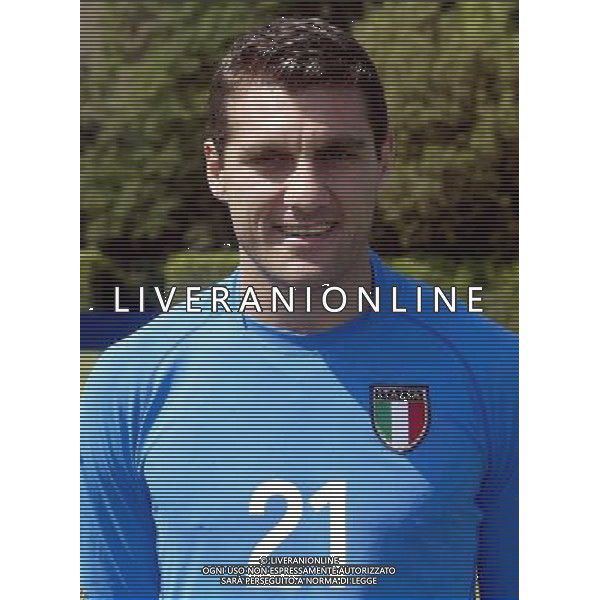 Nazionale italiana calcio 2002 Testine giocatori nella foto vieri fotoservizio aldo liverani