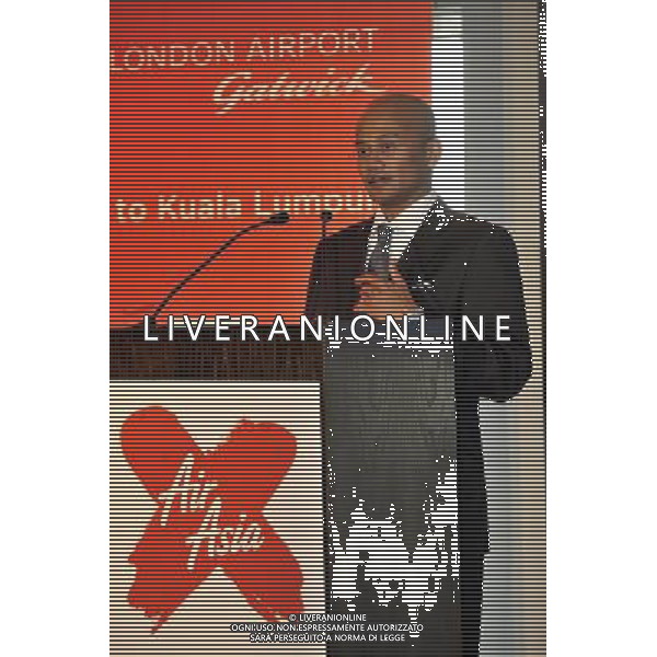 Azran Osman-Rani CEO of Air Asia was joined by Stuart Wingate the Chief Executive of Gatwick Airport to announce that has from the 24th Oct 20011 Air Asia will switch theirs flights from London Stansted to Gatwich Airport. Picture Shows: Azran Osman-Rani CEO of Air Asia.