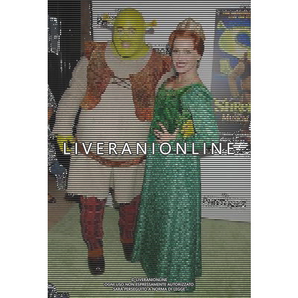 Eric Petersen, Shrek and Haven Burton, Fiona \'Shrek The Musical\' Opening Night at the Pantages Theatre July 13, 2011 - Hollywood, California