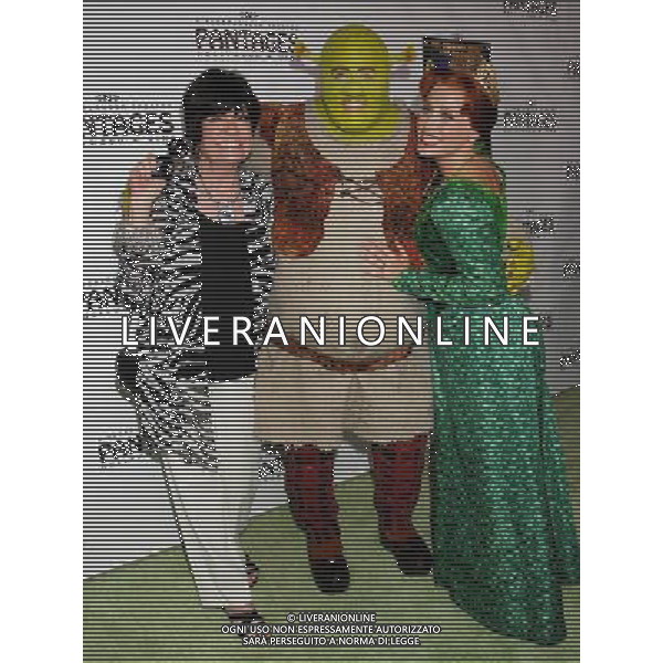 Joanne Worley, Eric Petersen, Shrek and Haven Burton, Fiona \'Shrek The Musical\' Opening Night at the Pantages Theatre July 13, 2011 - Hollywood, California
