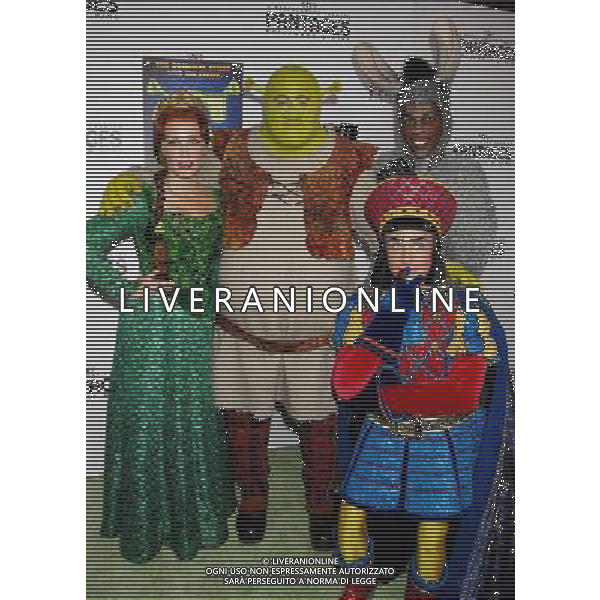 Haven Burton, Eric Petersen, Alan Mingo, Jr. and David F.M. Vaughn \'Shrek The Musical\' Opening Night at the Pantages Theatre July 13, 2011 - Hollywood, California