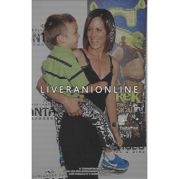 Annabeth Gish and son Cash \'Shrek The Musical\' Opening Night at the Pantages Theatre July 13, 2011 - Hollywood, California