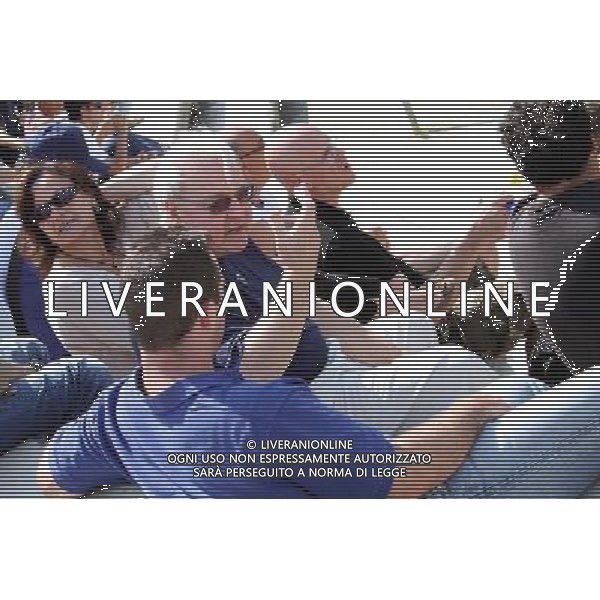 PARMA 16/07/2011 - THOMAS DI BENEDETTO SENIOR ASSISTE ALLA PARTITA DI BASEBALL DEL FIGLIO - FOTO FRANCESCA SOLI / AGENZIA ALDO LIVERANI