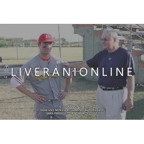 PARMA 16/07/2011 - THOMAS DI BENEDETTO SENIOR ASSISTE ALLA PARTITA DI BASEBALL DEL FIGLIO - FOTO FRANCESCA SOLI / AGENZIA ALDO LIVERANI