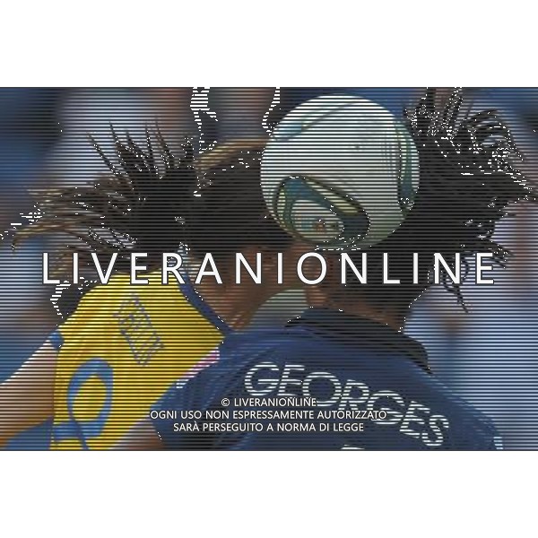 (110716) -- SINSHEIM, July 16, 2011 () -- Sweden\'s Lotta Schelin (L) vies with France\'s Laura Georges during the third place final match between Sweden and France at the 2011 FIFA Women\'s World Cup in Sinsheim, Germany, July 16, 2011. Sweden beat France 2-1 and claimed the third place of the 2011 FIFA Women\'s World Cup. (/Li Jundong) (zw)