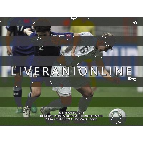 FRANKFURT, July 17, 2011 ()Japan\'s Kinga Yukari (L) vies for the ball during the final match between Japan and the United States at the 2011 FIFA Women\'s World Cup in Frankfurt, Germany, July 17, 2011. (/Ma Ning)