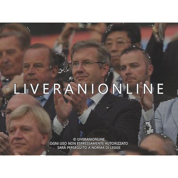 FRANKFURT, July 17, 2011 ()German President Christian Wulff (C) watches the final match between Japan and the United States at the 2011 FIFA Women\'s World Cup in Frankfurt, Germany, July 17, 2011. (/Ma Ning)