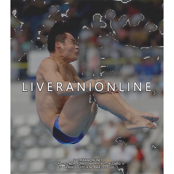 SHANGHAI, July 18, 2011 ()Li Shixin of China competes in the final of the men\'s 1m springboard diving event at the 14th FINA World Championships in Shanghai, east China, July 18, 2011. Li Shixin claimed the title with 463.90 points. (/Wang Yuguo) (zgp)