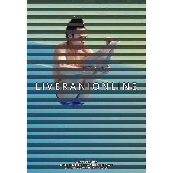 SHANGHAI, July 18, 2011 ()China\'s Li Shixin competes during the final of the men\'s 1m springboard diving event at the 14th FINA World Championships in Shanghai, east China, July 18, 2011. Li Shixin claimed the title with 463.90 points. (/Yang Lei) (lm)