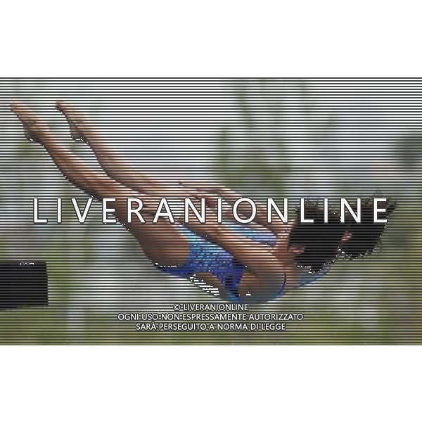 SHANGHAI, July 18, 2011 China\'s Wang Hao/Chen Ruolin (front) compete during the final of the women\'s 10m synchronized platform diving event at the 14th FINA World Championships in Shanghai, east China, July 18, 2011. Wang Hao/Chen Ruolin claimed the title with 362.58 points. (/Fan Jun) (lm)