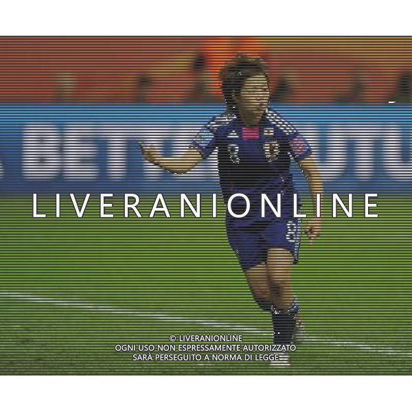 FRANKFURT, July 17, 2011 ()Japan\'s Miyama Aya celebrates a goal during the final match between Japan and the United States at the 2011 FIFA Women\'s World Cup in Frankfurt, Germany, July 17, 2011. (/Xu Liang)