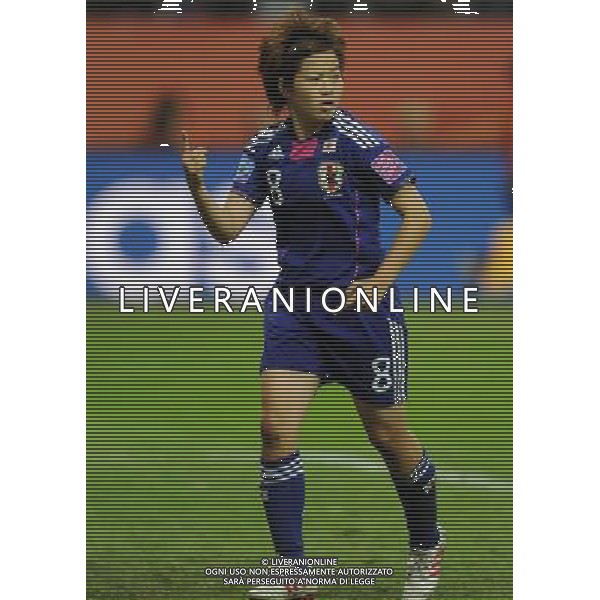 FRANKFURT, July 17, 2011 ()Japan\'s Miyama Aya celebrates a goal during the final match between Japan and the United States at the 2011 FIFA Women\'s World Cup in Frankfurt, Germany, July 17, 2011. (/Xu Liang)