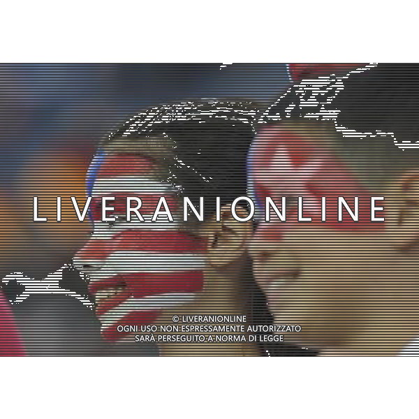 FRANKFURT, July 17, 2011 ()Little fans of the USA wait for the beginning of the final match between Japan and the United States at the 2011 FIFA Women\'s World Cup in Frankfurt, Germany, July 17, 2011. (/Ding Xu)