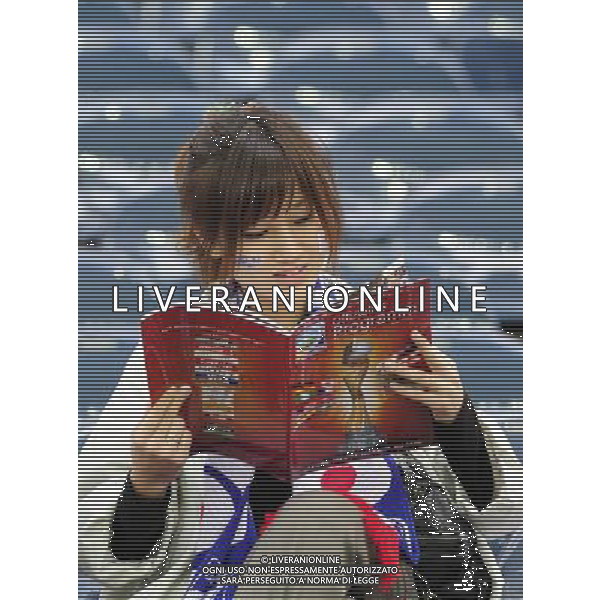 FRANKFURT, July 17, 2011 ()A fan of Japan waits for the beginning of the final match between Japan and the United States at the 2011 FIFA Women\'s World Cup in Frankfurt, Germany, July 17, 2011. (/Ding Xu)