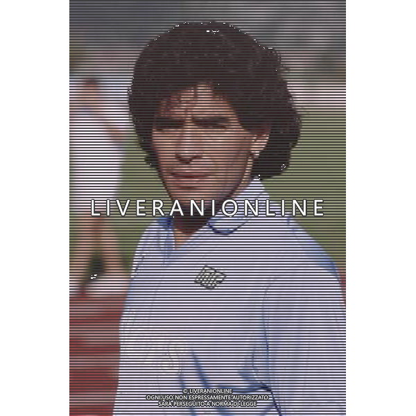 MARADONA DIEGO ARMANDO FOTO ARCHIVIO 1988/89 AGENZIA ALDO LIVERANI