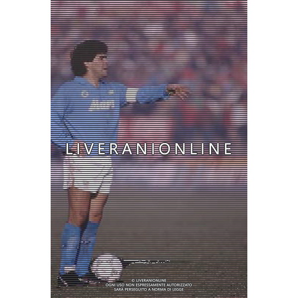MARADONA DIEGO ARMANDO FOTO ARCHIVIO 1988/89 AGENZIA ALDO LIVERANI