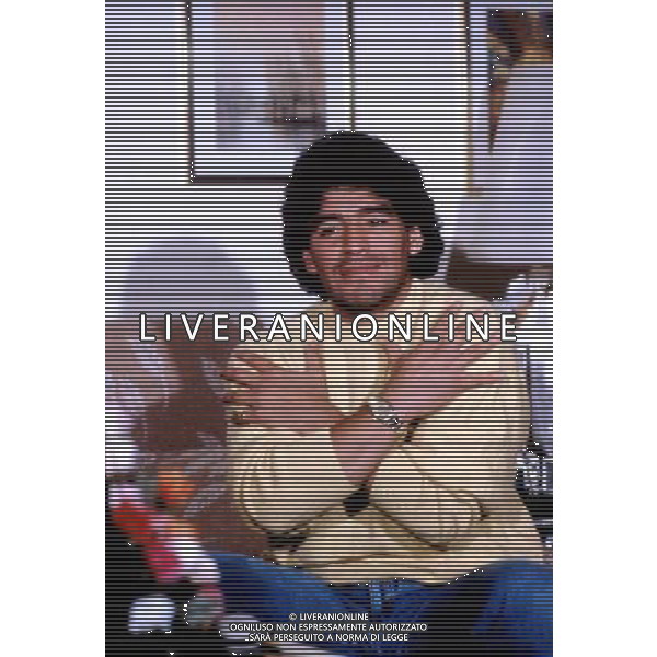 MARADONA DIEGO ARMANDO FOTO ARCHIVIO 1990/91 AGENZIA ALDO LIVERANI