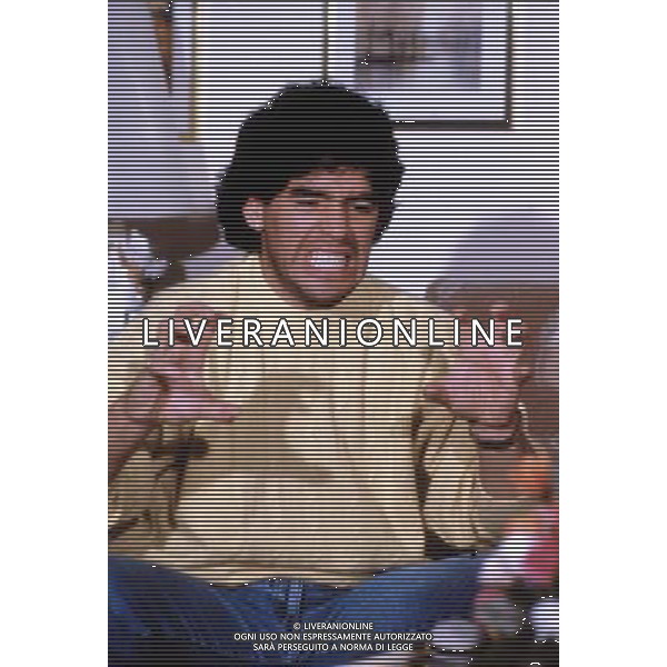 MARADONA DIEGO ARMANDO FOTO ARCHIVIO 1990/91 AGENZIA ALDO LIVERANI