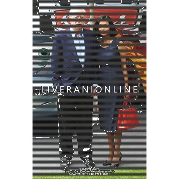 Michael Caine and wife Shakira Caine attending Cars 2 Premiere, Whitehall Gardens, London. 17th July 2011