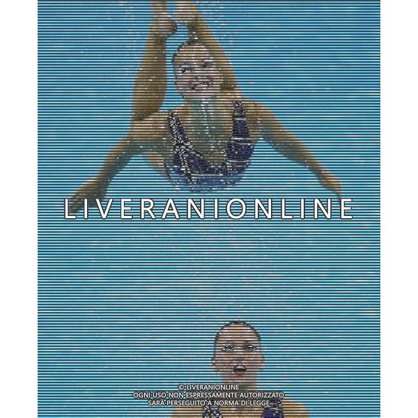 SHANGHAI, July 19, 2011 Members of the Netherlands\' team compete in the preliminary of the free combination of synchronized swimming event at the 14th FINA World Championships in Shanghai, east China, July 19, 2011. (/Li Ming) (zgp)