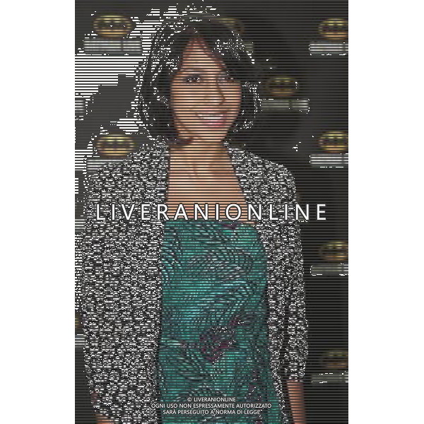 Nikki Patel on the red carpet at the world premiere of Batman Live at the Manchester Evening News Arena, Manchester, England, 19th July 2011. Photograph by Mike Gray/LFI