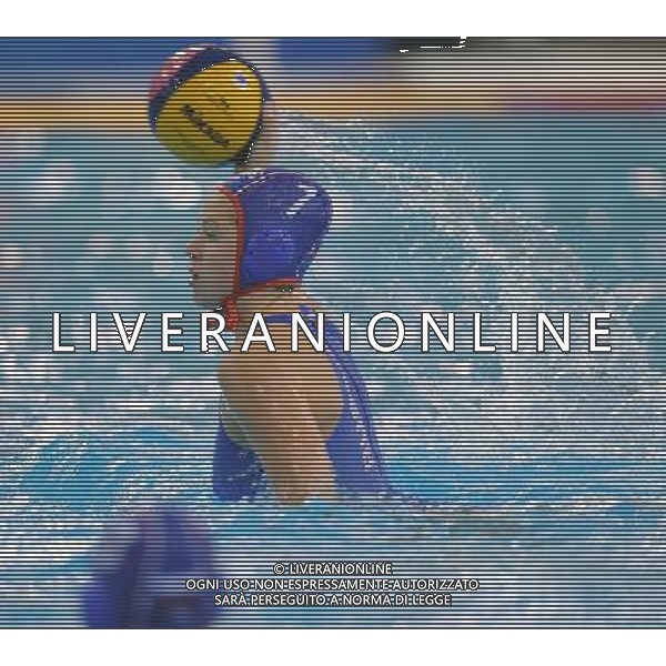 SHANGHAI, July 19, 2011 Ekaterina Lisunova of Russia competes in the preliminary round of women\'s water polo event between Spain and Russia at the 14th FINA World Championships in Shanghai, east China, July 19, 2011. Russia won the match 18 8. (/Yang Zongyou) (sqq)