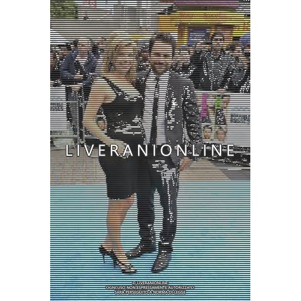 Mary Elizabeth Ellis and Charlie Day arrives for the European film premiere of the film Horrilbe Bosses at the BFI South Bank London.