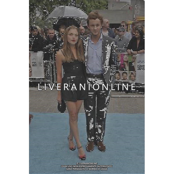 Francis Boulle with girlfriend Louise arrives for the European film premiere of the film Horrilbe Bosses at the BFI South Bank London.