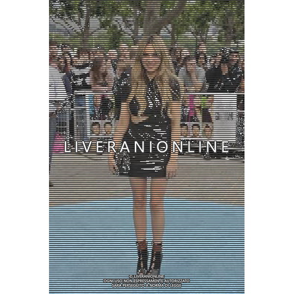 Zara Martin arrives for the European film premiere of the film Horrilbe Bosses at the BFI South Bank London.