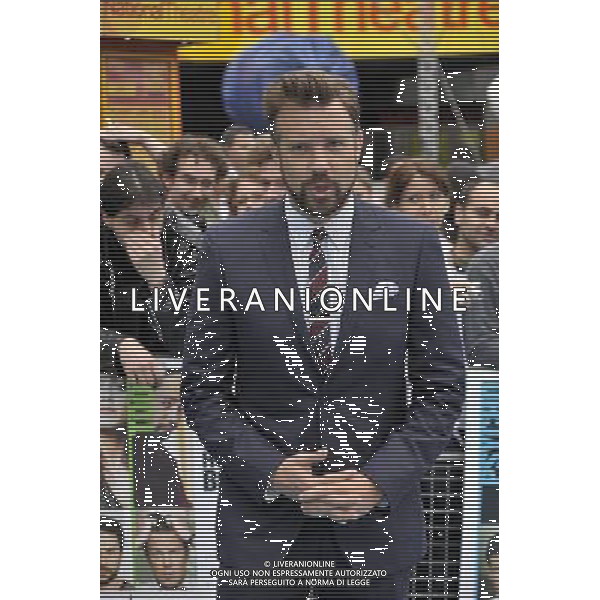 Jason Sudeikis arrives for the European film premiere of the film Horrilbe Bosses at the BFI South Bank London.