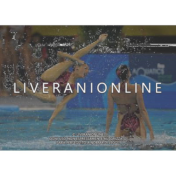 (110721) -- SHANGHAI, July 21, 2011 () -- Swimmers of Spain compete in the synchronized swimming free combination final at the 14th FINA World Championships in Shanghai, east China, July 21, 2011. (/Yang Lei) (zgp)
