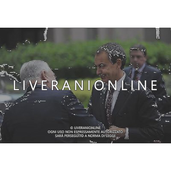(110721) -- BRUSSELS, July 21, 2011 () ®C Spanish Prime Minister Jose Luis Rodriguez Zapatero (R) arrives at the European Council building in Brussels, capital of Belgium, July 21, 2011. Top eurozone leaders held a summit on Thursday to outline a second bail-out for debt-ridden Greece. (/Yu Yang)(ww)