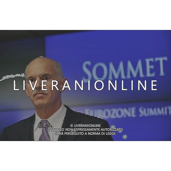 (110721) -- Brussels, July 21, 2011 () -- Greek Prime Minister Georgios Papandreou attends the press conference after the Eurozone Emergency Summit in Brussels, Capital of Belgium, July 21, 2011. Eurozone leaders Thursday agreed on a second bailout package for Greeece, with a total official financing of an estimated 109 billion euros. (/Yu Yang)(ww)