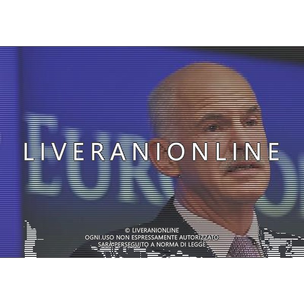 (110721) -- Brussels, July 21, 2011 () -- Greek Prime Minister Georgios Papandreou attends the press conference after the Eurozone Emergency Summit in Brussels, Capital of Belgium, July 21, 2011. Eurozone leaders Thursday agreed on a second bailout package for Greeece, with a total official financing of an estimated 109 billion euros. (/Yu Yang)(ww)