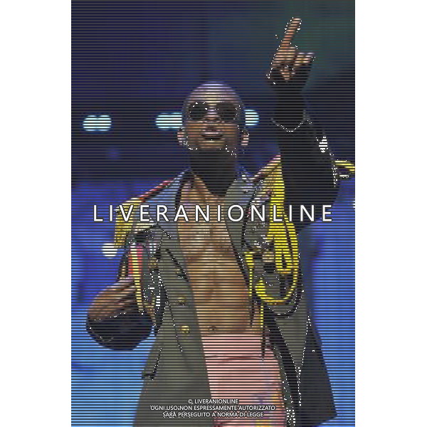 FELA! is a provocative hybrid of dance, theatre and music exploring the extravagant world of Afrobeat legend Fela Kuti. The production received its world premiere Off-Broadway in September 2008, where it won the Lucille Lortel Award for Best Musical, before transferring to BroadwayÌs Eugene OÌNeill Theatre in November 2009 where its accolades included three 2010 Tony Awards?, for Best Choreography, Best Costume Design, Best Sound Design, and an Astaire Award for Bill T. JonesÌ choreography. Photo Shows; Sahr Ngaujah as Fela Anikulapo-Kuti