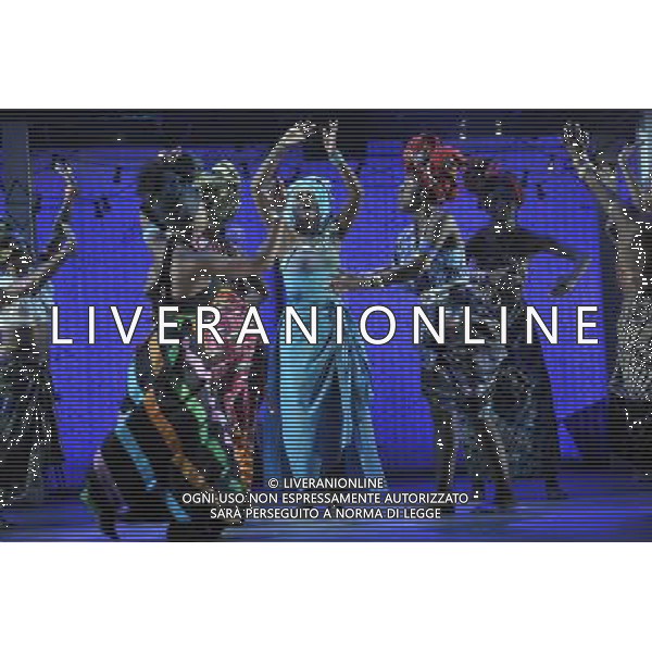 FELA! is a provocative hybrid of dance, theatre and music exploring the extravagant world of Afrobeat legend Fela Kuti. The production received its world premiere Off-Broadway in September 2008, where it won the Lucille Lortel Award for Best Musical, before transferring to BroadwayÌs Eugene OÌNeill Theatre in November 2009 where its accolades included three 2010 Tony Awards?, for Best Choreography, Best Costume Design, Best Sound Design, and an Astaire Award for Bill T. JonesÌ choreography. Photo Shows; Paulette Ivory as Sandra Izsadore