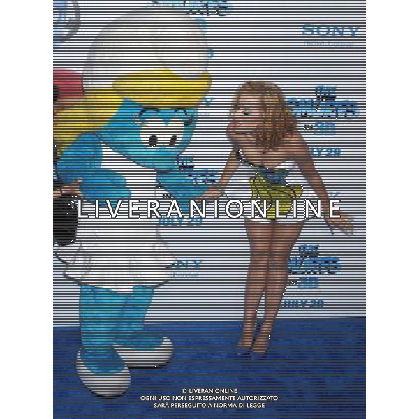 Katy Perry at \'The Smurfs\' World Premiere at the Ziegfeld Theater on July 24, 2011 in New York City.