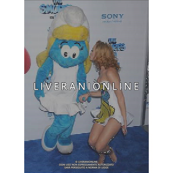 Katy Perry at \'The Smurfs\' World Premiere at the Ziegfeld Theater on July 24, 2011 in New York City.