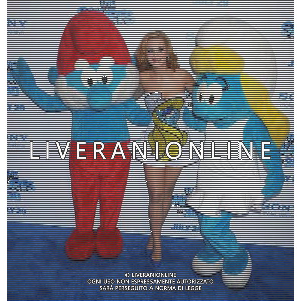 Katy Perry at \'The Smurfs\' World Premiere at the Ziegfeld Theater on July 24, 2011 in New York City.