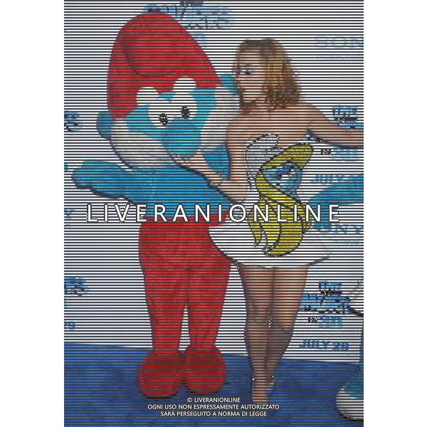 Katy Perry at \'The Smurfs\' World Premiere at the Ziegfeld Theater on July 24, 2011 in New York City.